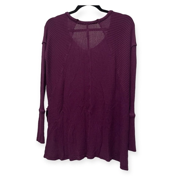 Free People Ventura Thermal Top Shirt Pullover Purple Violet Size XSmall - Picture 2 of 9